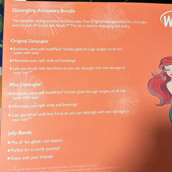 🆕 Disney Princess “ Ariel” Limited Edition Detangling Accessory Bundle Kit - Picture 4 of 6